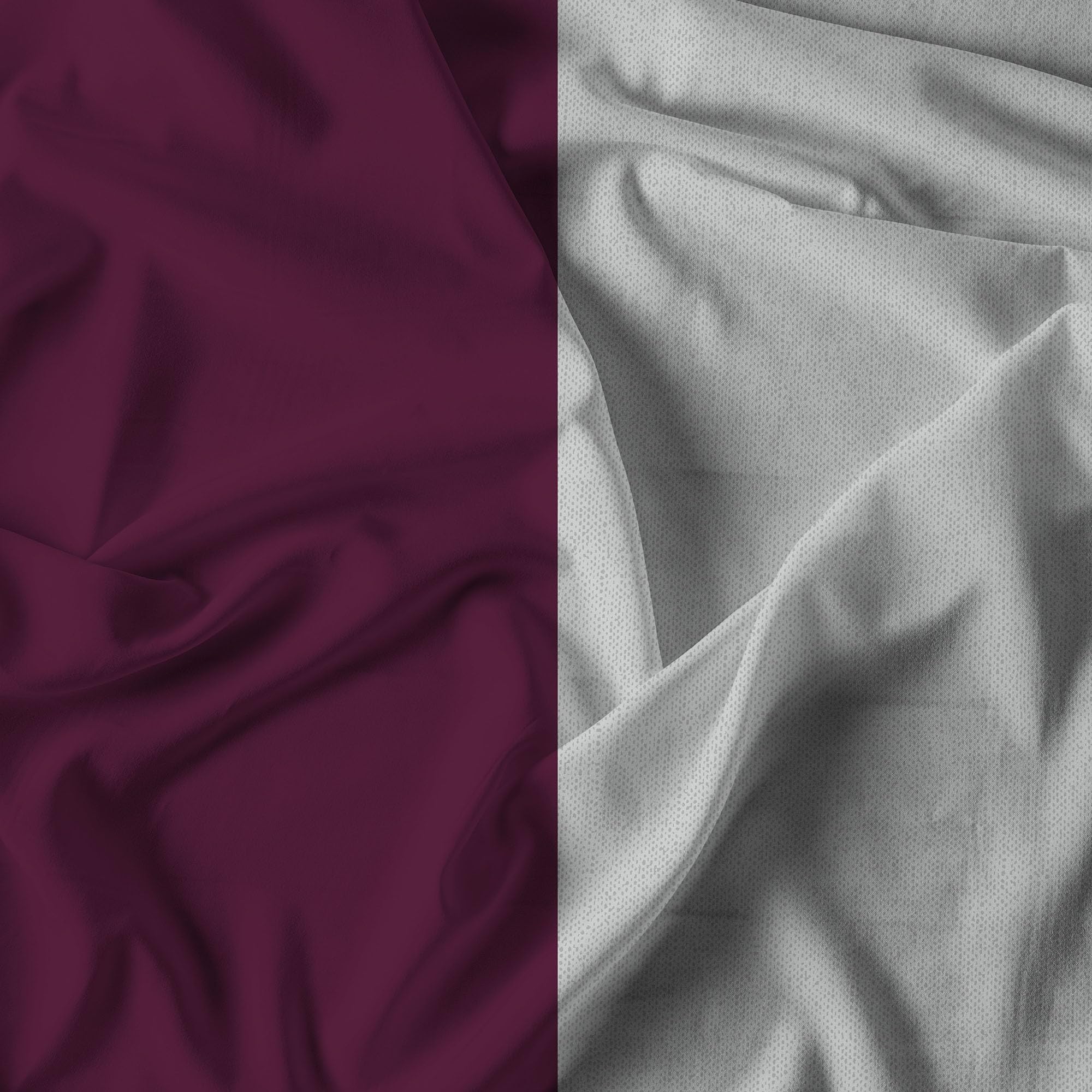 Trend Chic Bed Set 100% Cotton Made in Italy, Single, Plum - Image 3
