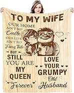 CENSIHER Gift for Wife from Husband to My Wife Blanket Wedding Anniversary Romantic Gifts for Women Birthday Christmas Valentine's Mother's Day Healing Thoughts Blanket Presents for Her
