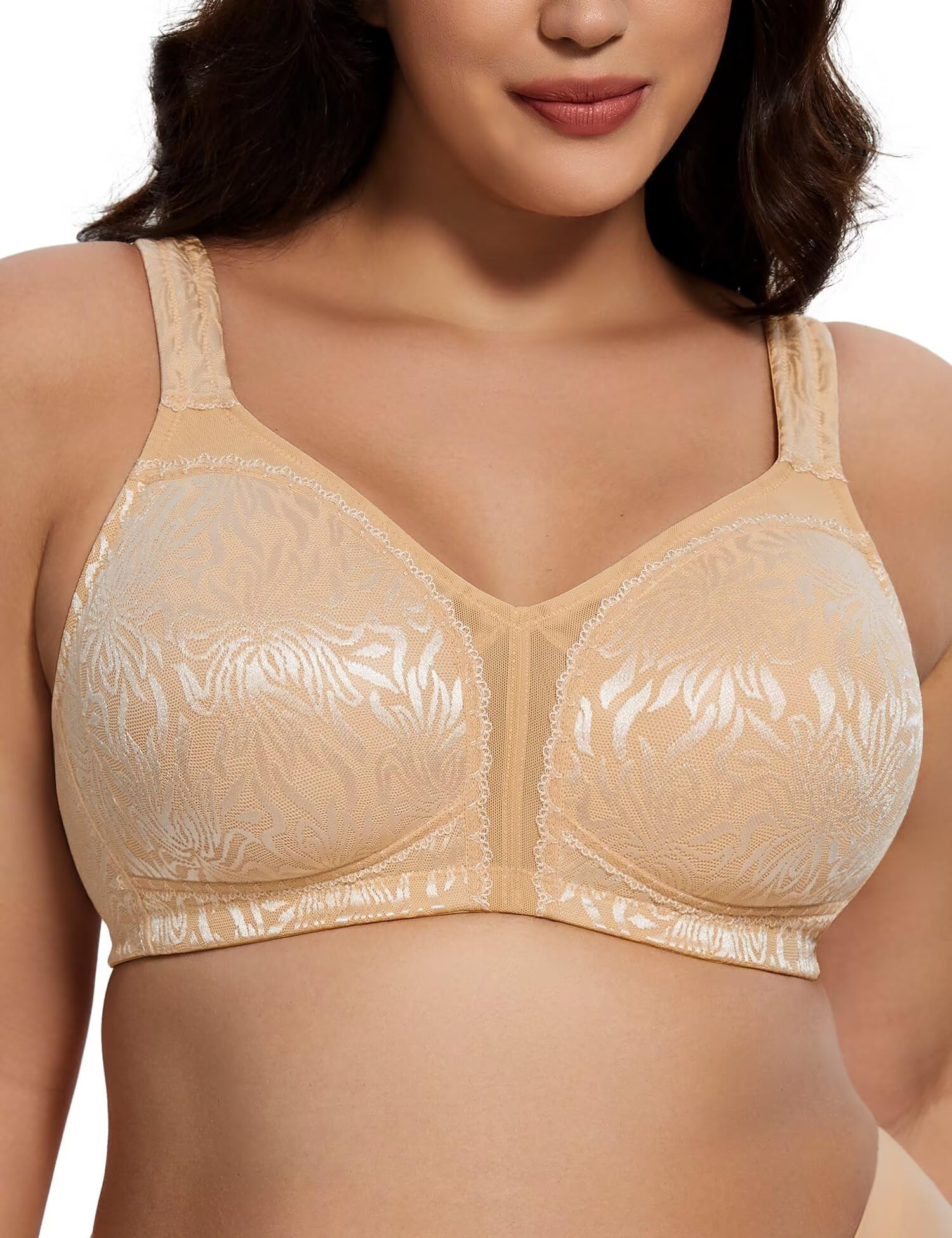 Deyllo Soutien-Gorge Minimiseur pour Femmes Soutien-Gorge sans Fil Non Rembourré