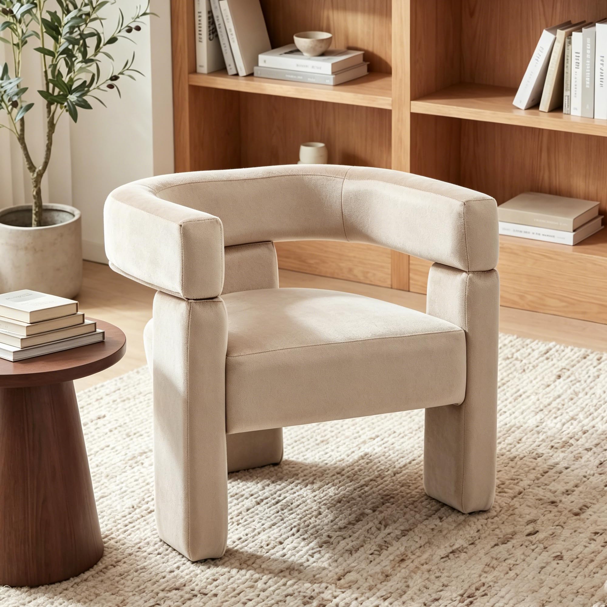 Modern Accent Barrel Chair Orirsnug