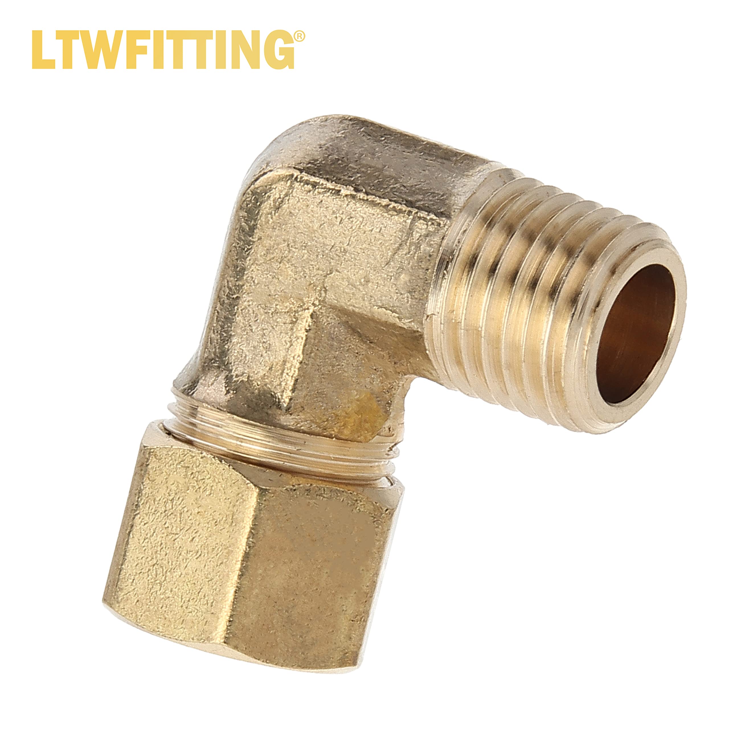 LTWFITTING Assortiment de 30 coudes de compression en laiton mâle OD x NPT