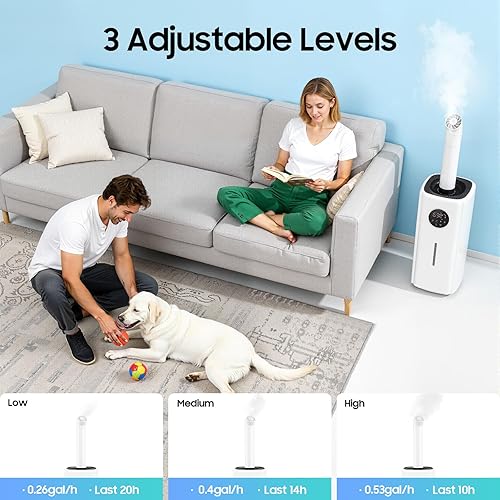 Miniatura 4 de Humidificador grande, humidificadores para habitación grande, humidificador para toda la casa para el hogar 300, humidificador comercial 21L