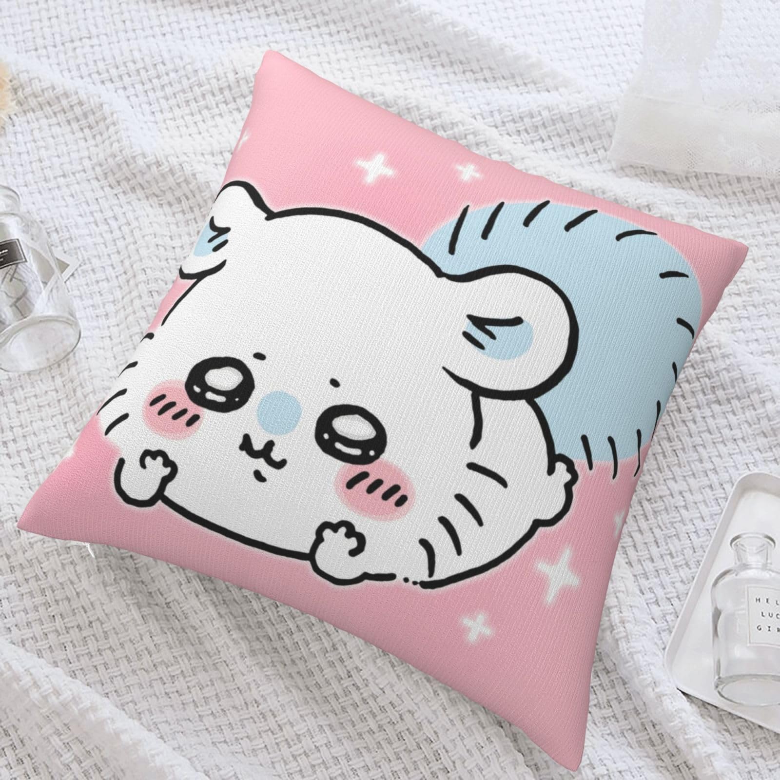 Amazon.co.jp: クッションカバー ちいかわ モモンガ 座布団カバー 肌に