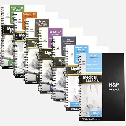 H&P Notebook Medical School Rotación Bundle con Neurología