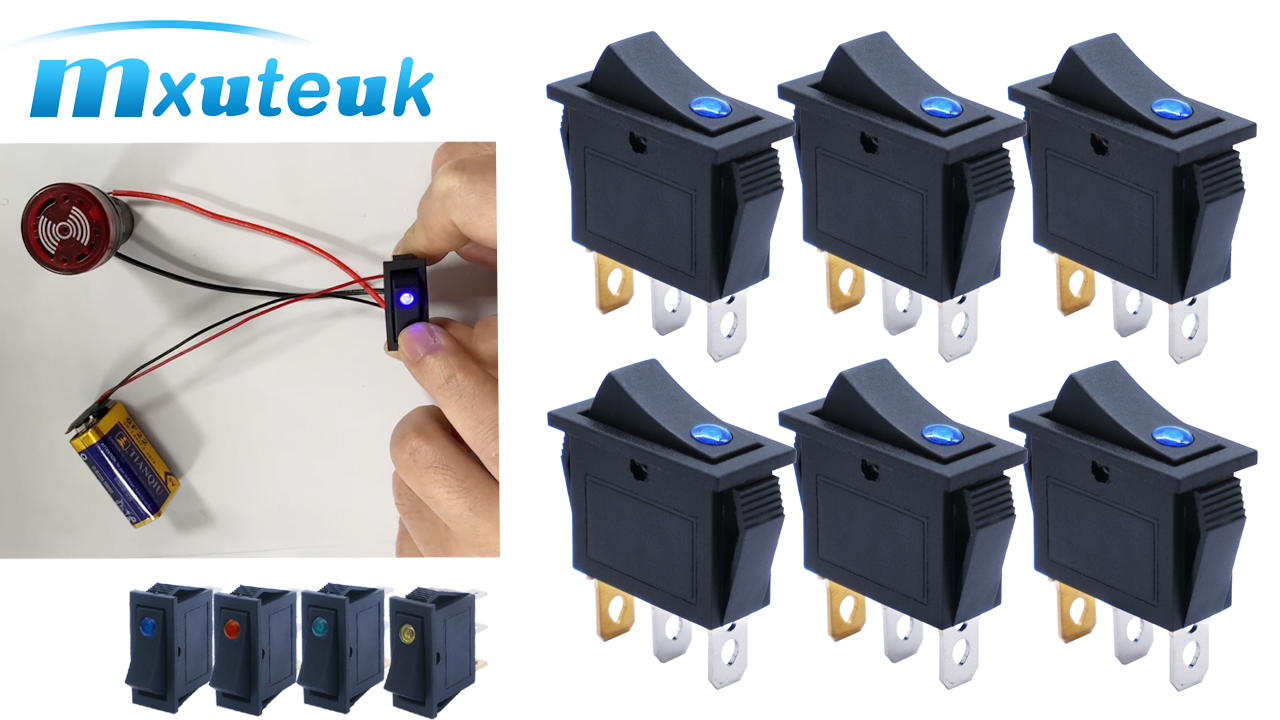 SPDT ON-OFF-ON 3 Posizioni Snap In Boat Rocker Switch 250V/6A 125V/10A - Foto 9