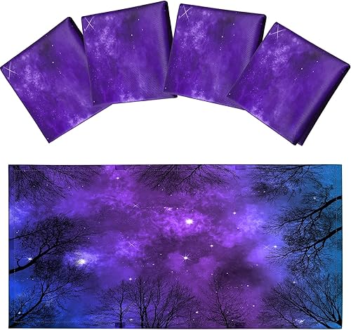 Hortsun Paquete de 4 cubiertas de luz fluorescente de 4 x 2 pies, cubiertas magnéticas de luz para techo caído, filtros de pantalla de techo