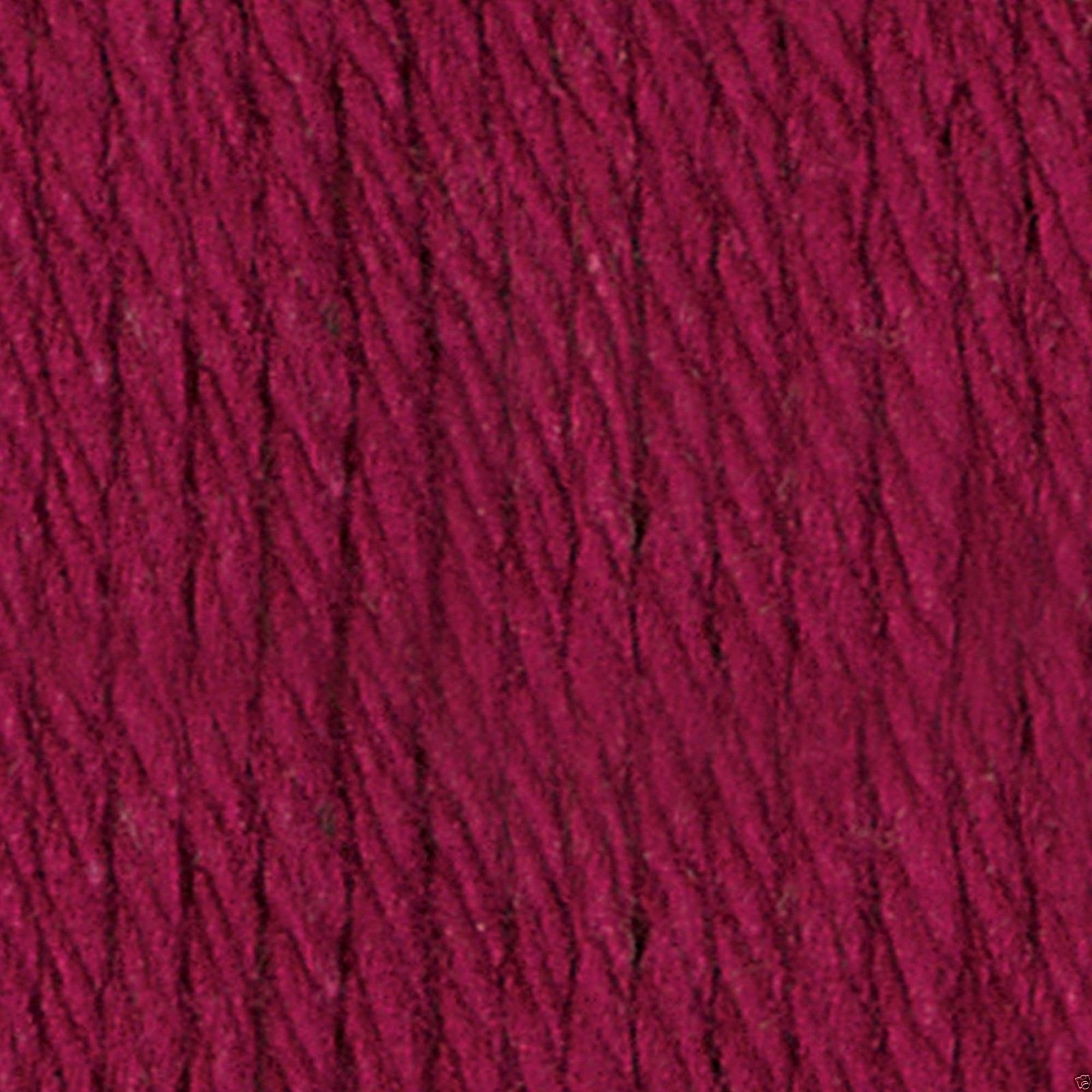 Lily Sugar 'n Cream Aran Knitting Wool Yarn 70.9g - 0015 Wine