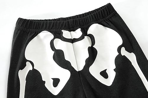 Miniatura 6 de Little Hand Pijamas de esqueleto para niños pequeños, pijamas que brillan en la oscuridad, conjuntos de pantalones para niños