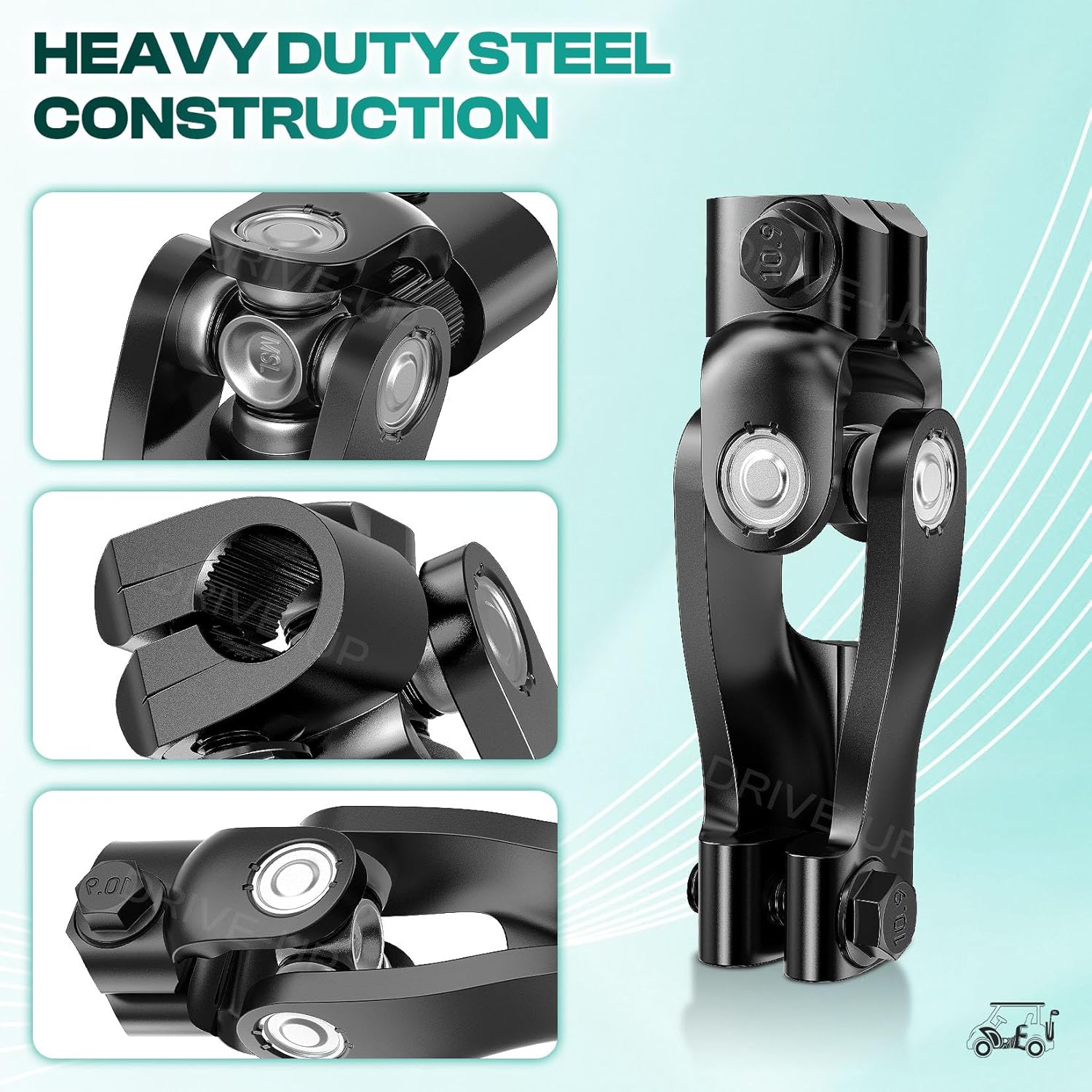 DRIVE UP Golf Cart Metal Steering Lower Yoke for Club Car Precedent 2004-Up and Tempo 2018-Up Golf Carts 103810201