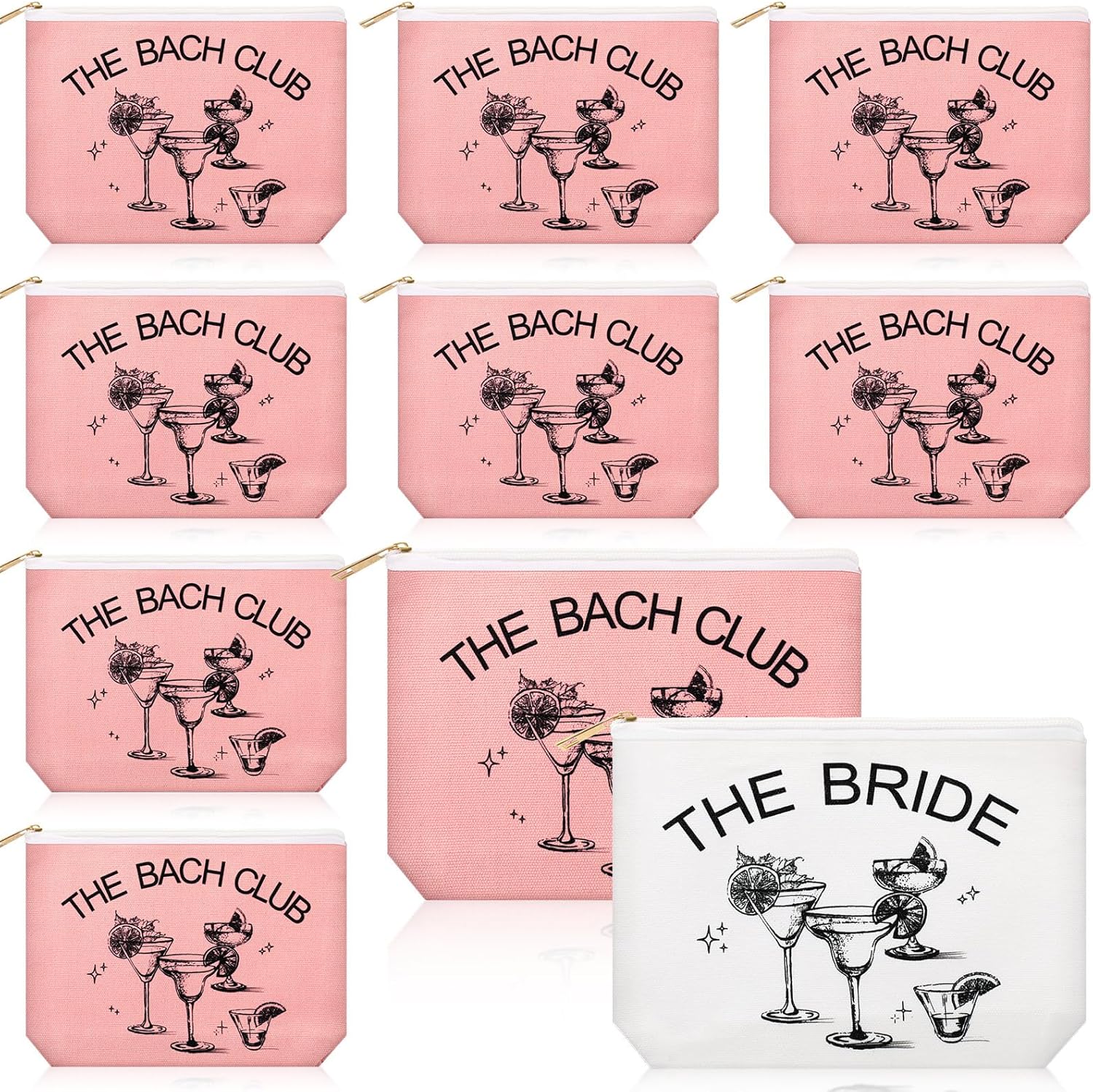 Custom Bachelorette Makeup Bags Set