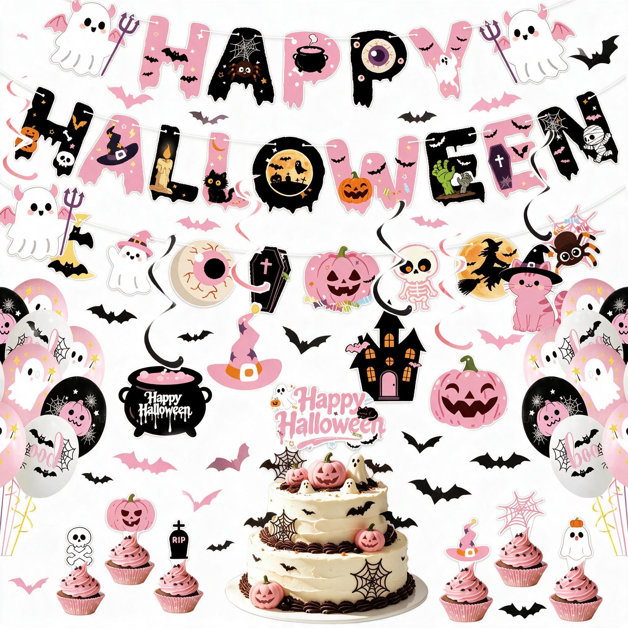 Quhufree Halloween Birthday Party Decorations