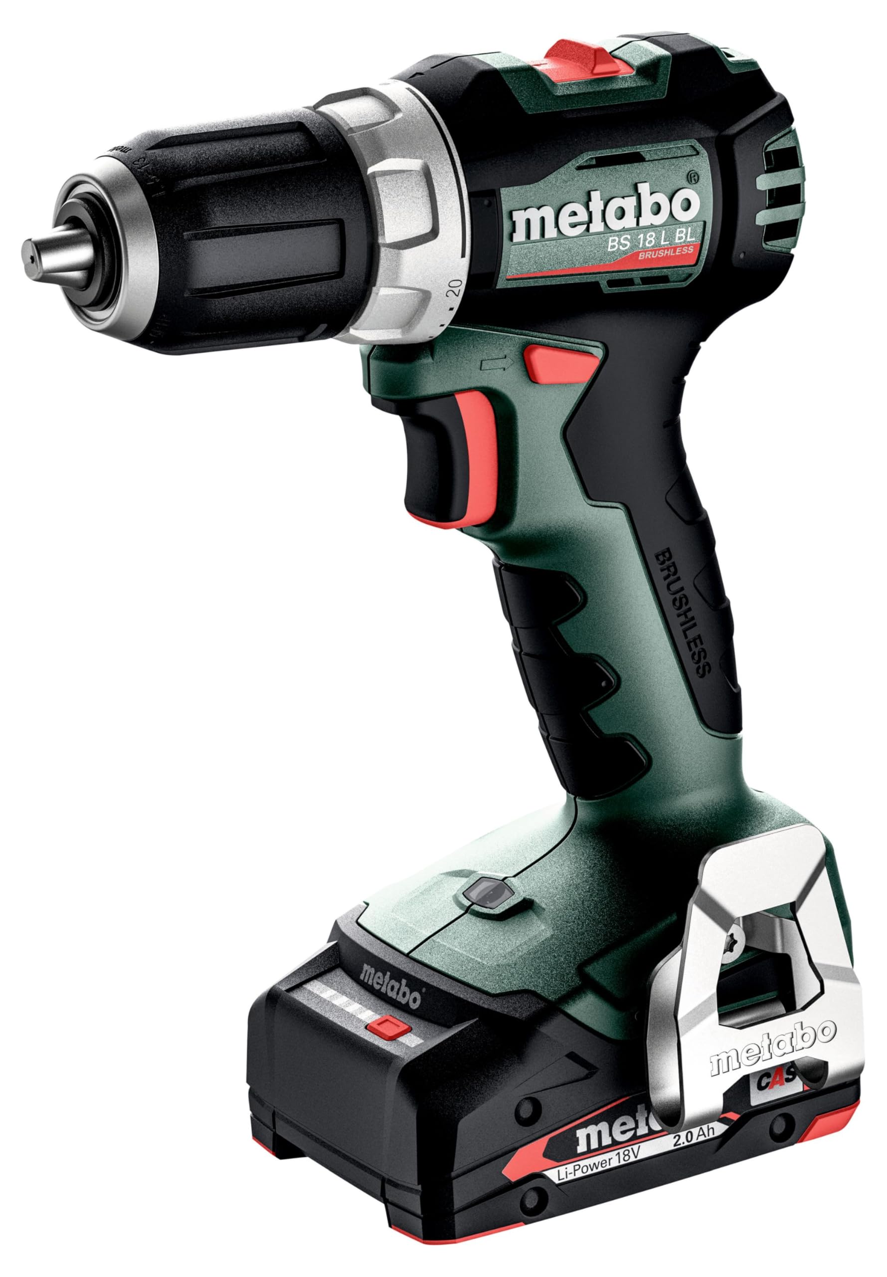 METABO 613155500 Taladro (batería) con luz de trabajo incorporada con batería con cargador
