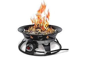 58,000 BTU Gas Propane Fire Pit: Portable and Reliable Warmth for Your Outdoor Adventures