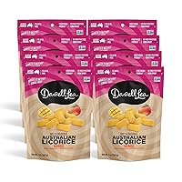 Vista 9 de Darrell Lea Regaliz australiano suave, sin OGM, sin aceite de palma, a base de plantas, sin jarabe de maíz con alto contenido de fructosa, dulce