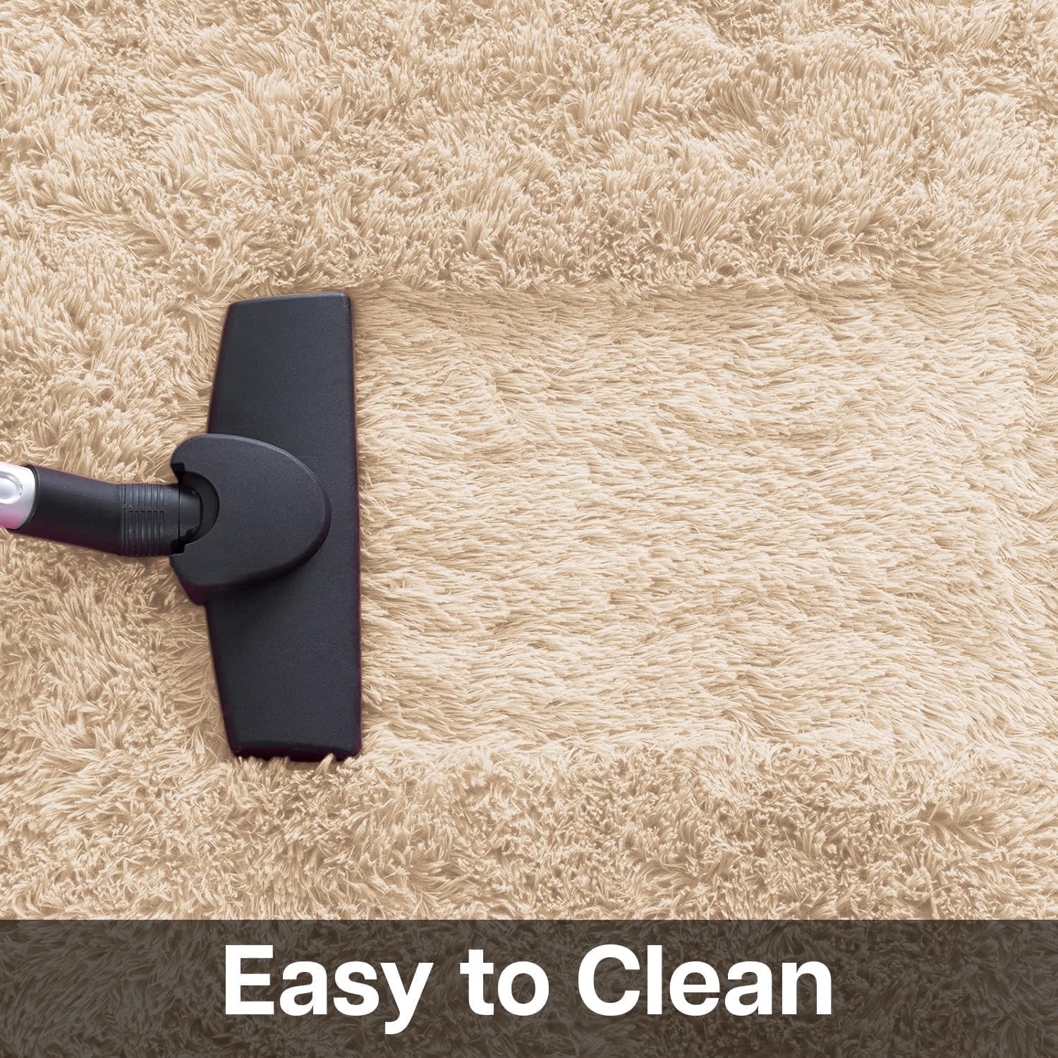 MOONLIGHT20015 Area Rugs for Living Room Bedroom Beige, Non Slip Throw Rug 4x6 Feet Indoor Floor Carpet, Fuzzy Shag Rug for Nursery Girls Boys Kids Rooms, Dorm, Lounge, Office, Home Décor Aesthetics