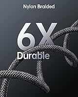 Vista 4 de Paquete de 2 cables USB C a USB C, cable de carga para iPad de 6 pies, PD de 60 W, tipo C, cable USBC de carga rápida compatible con iPad Pro USB-C