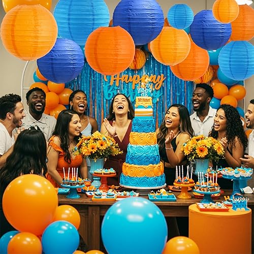 Miniatura 221 de BEISHIDA Faroles de papel redondos amarillos de 12 pulgadas, decorativos, colgantes, asiáticos, chinos, japoneses, lámpara para cumpleaños