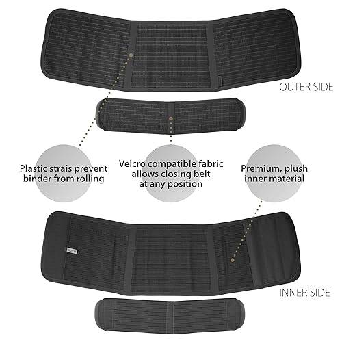 Miniatura 6 de ORTONYX Banda ergonómica posparto para después del parto, cesárea, cinturón de soporte poscirugía para mujeres y hombres, envoltura de soporte para