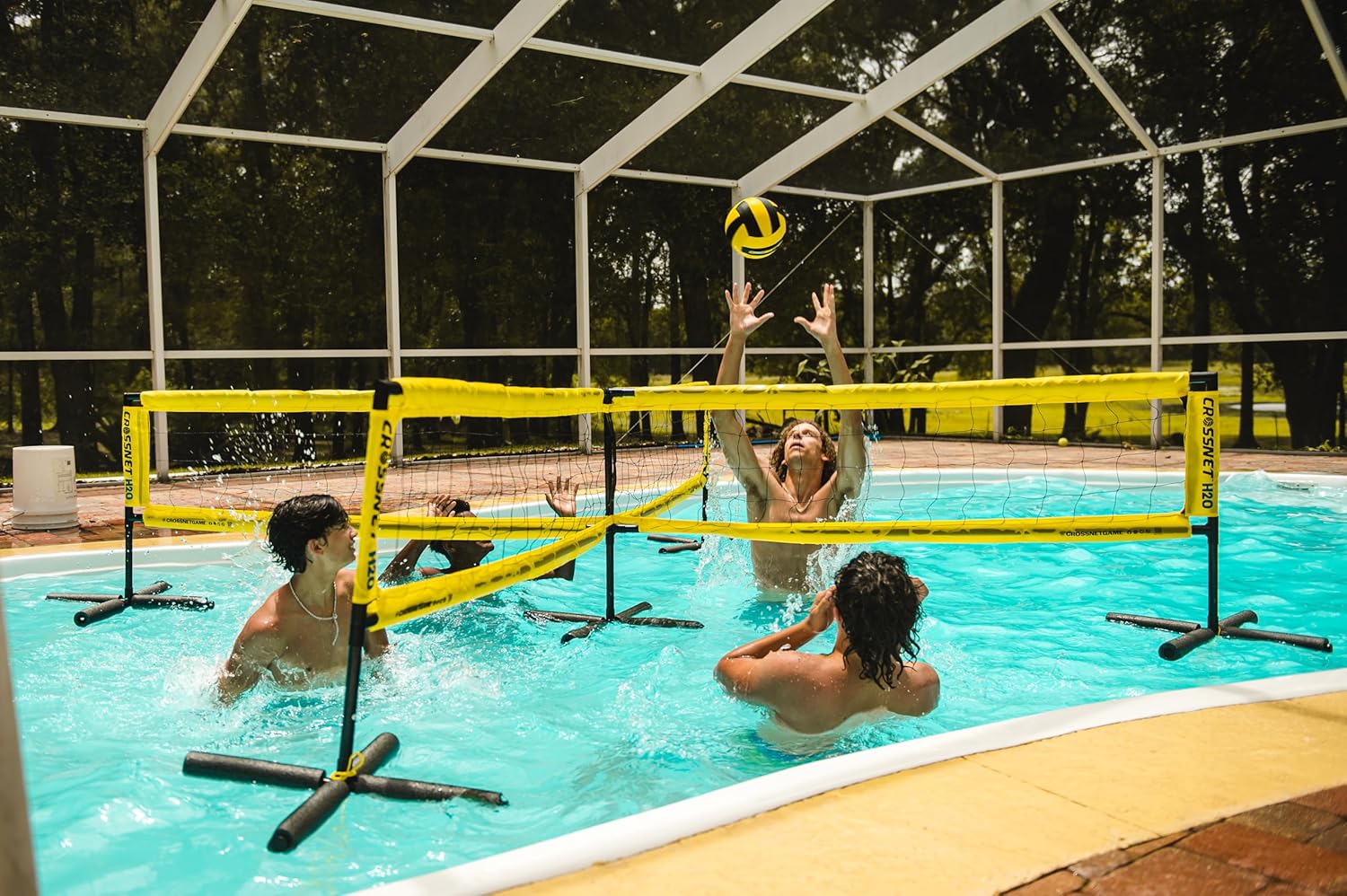 H2O Four Square Volleyball Net & Game Set Volleyball Set for