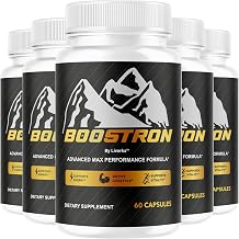 (5 Pack) Boostron - Original Boostron Capsules Advanced Daily Formula Supplement Support Premium Pills - Maximum Strength, All Natural Support Overall Health & Wellness, 300 Capsules for 5 Months