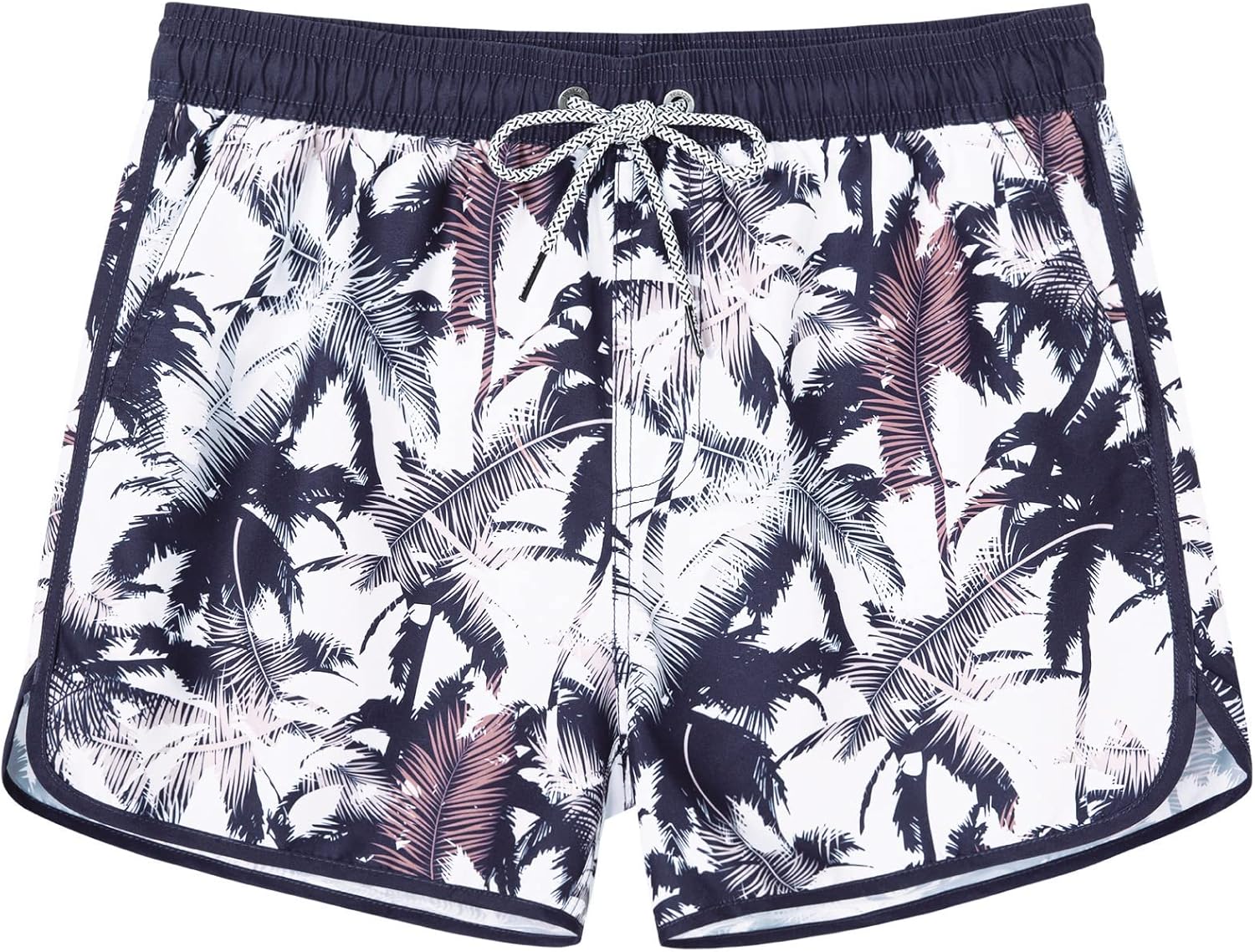 SURF CUZ Mens Swim Trunks 5" Swim Shorts Vintage Bathing Suits with Mesh Lining 80s 90s Retro Swimwear Board Shorts