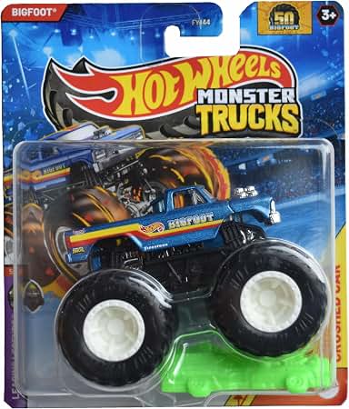 Amazon.com: Hot Wheels Monster Trucks Bigfoot, Leading Legends 5/7