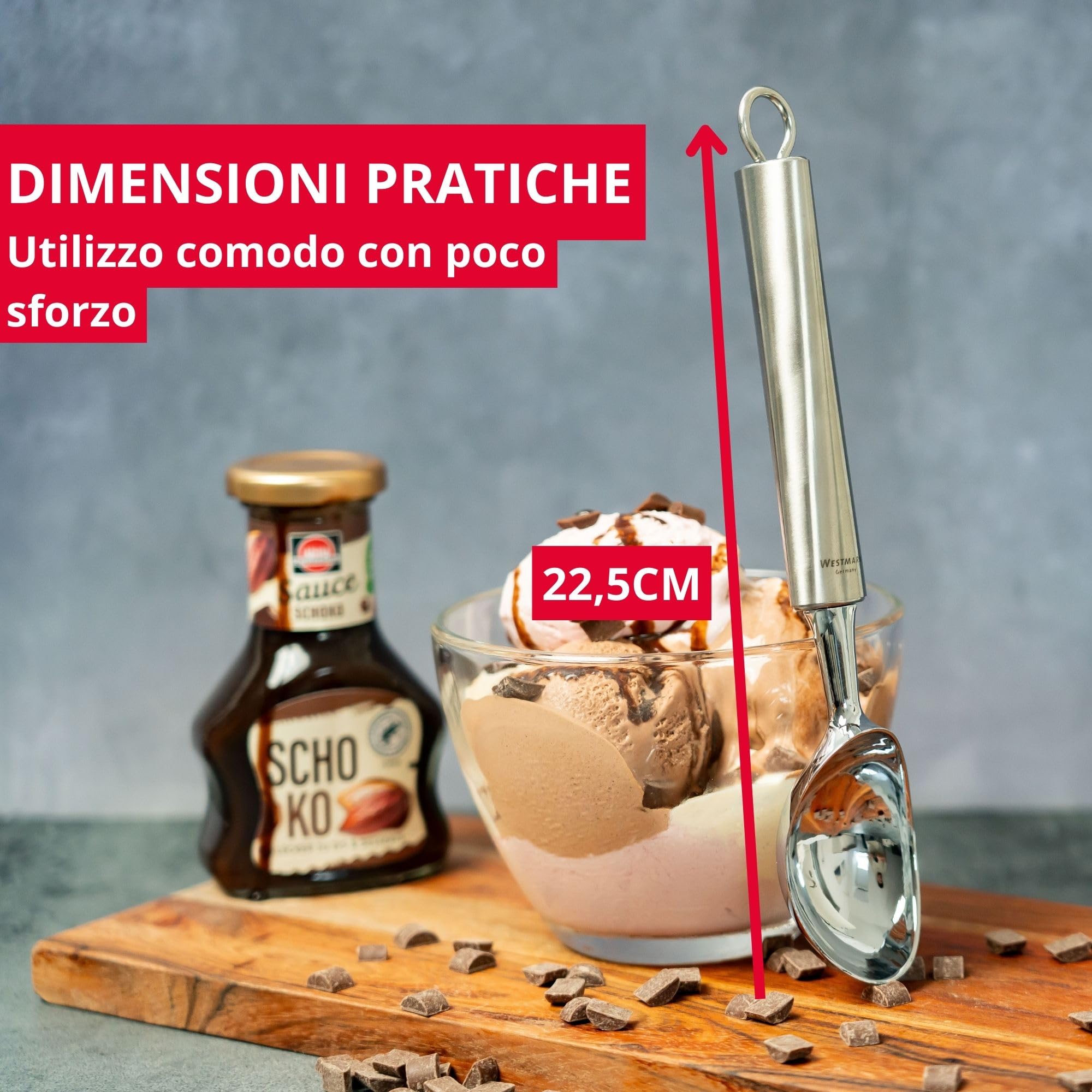 Porzionatore Gelato Meccanico In Acciaio Inox - Per Gelaterie E Casa - Foto 7