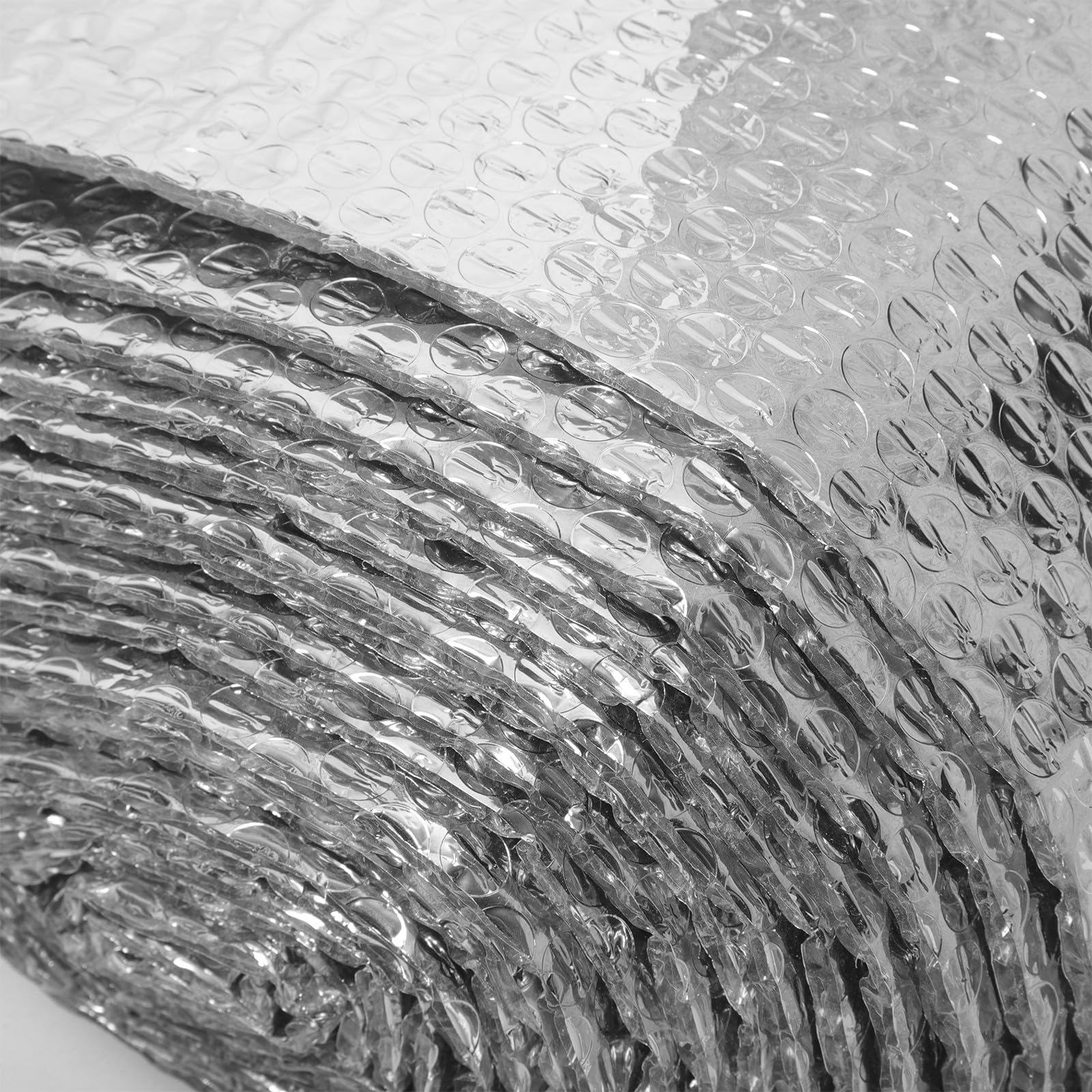 VANZACK Reflektierende Aluminium Luftpolsterfolie als Dämmrolle mit Wärmeeffekt und Einfacher Zuschnitt für Dächer und Gewächshäuser zur Isolation in Sommerferien