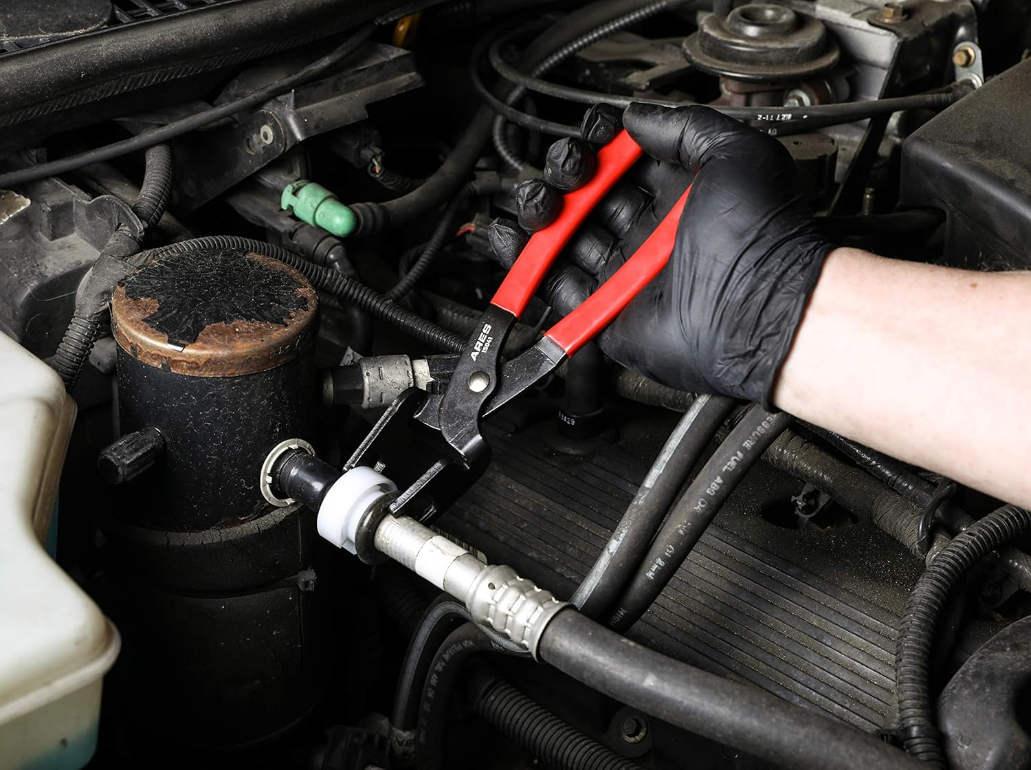 ARES 70317 - Air Conditioner and Fuel Line Quick Disconnect Tool Set - Includes 7 Popular SAE Standard Sizes for Multiple Applications - Sizes Range from 1/4-Inch to 7/8-Inch : Automotive