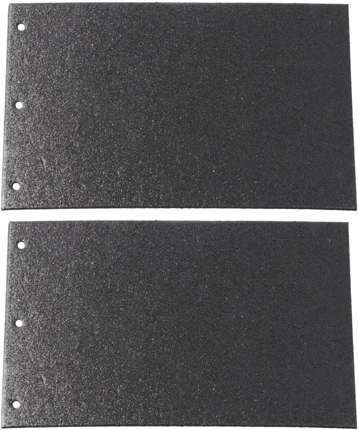 Compatible with 2pcs Carbon Base Plate Block 3 Holes for 9403 MT190 MT9 Belt Sander, 170x110mm Power Tool Replacement Part