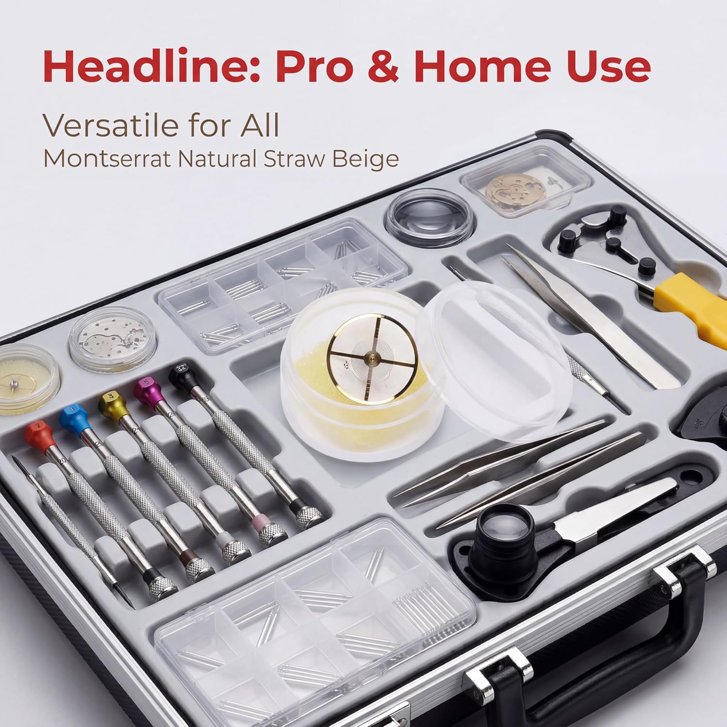 Watch Balance Wheel, Watch Repair Tool Kit 8205 Watch Movement Balance Wheel Alloy Full Swing Hairspring Watch Repair Parts Watch Repair Accessories Golden