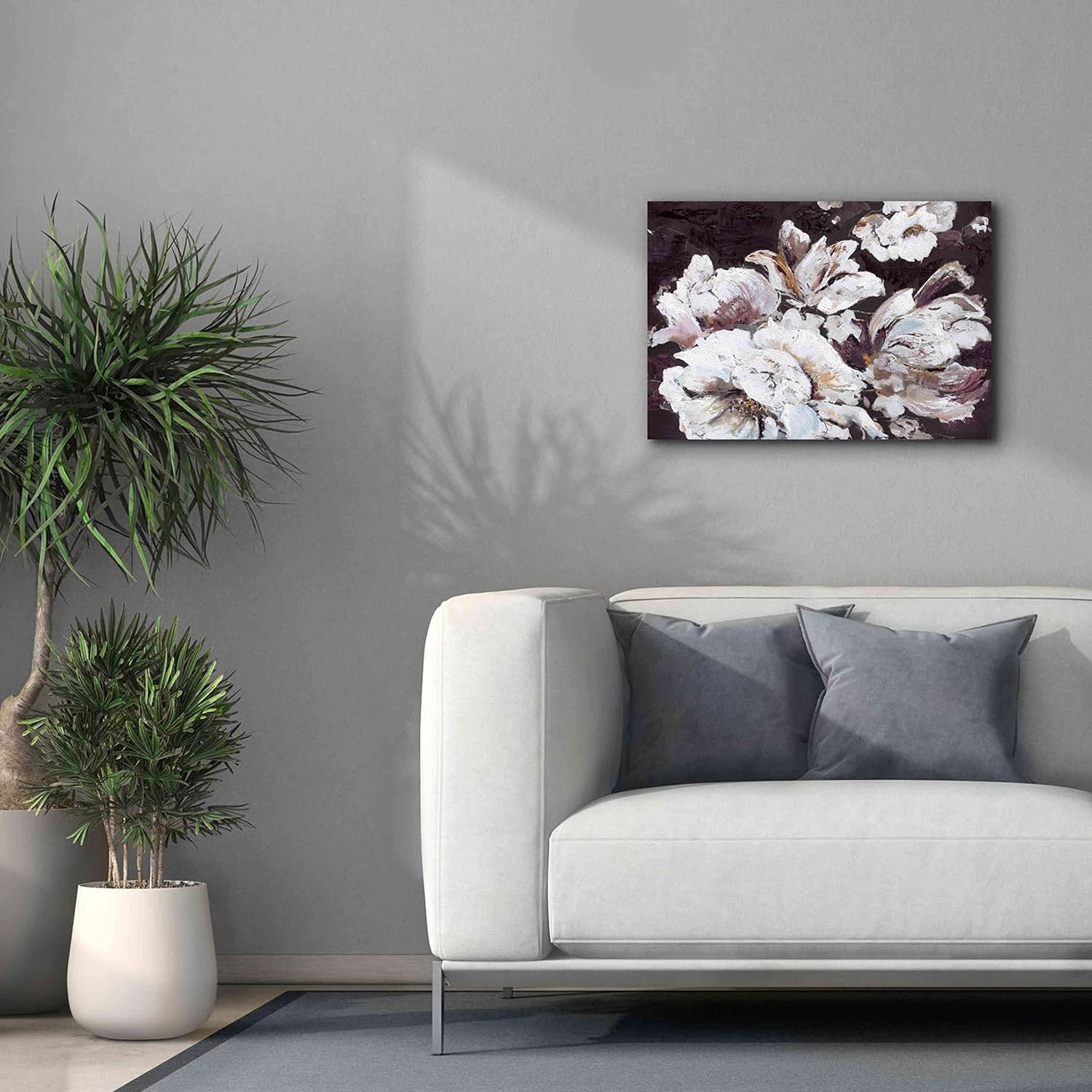 Epic Graffiti 'Dark Flower' by Design Fabrikken, Giclee Canvas Wall Art, 26"x18"