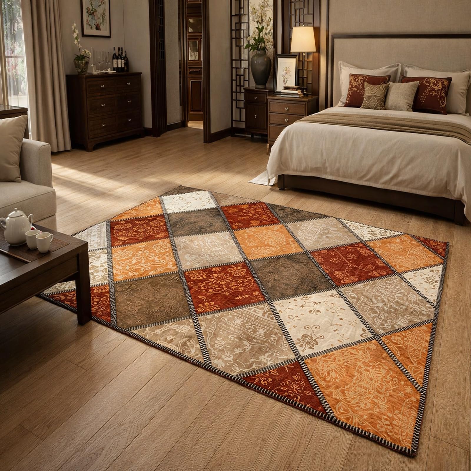 Alfombra de entrada Rururug de 180 x 280 cm para crear un salón acogedor y familiar