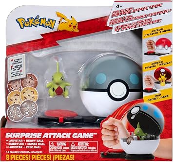 Pokemon S rpriz Atak Oyun Seti Larvitar & Heavy Ball