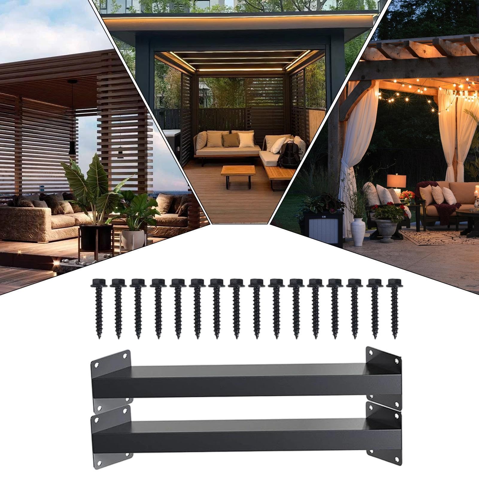 Équerre à 45 Degrés 2 Pièces Équerres Pour Pergola 45 Degrés