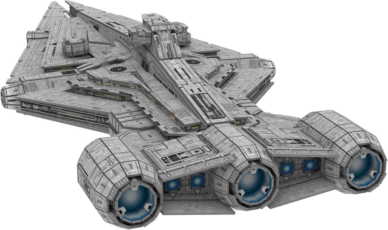 4D Cityscape Star Wars 3D Paper Model Kits (Imperial Light Cruiser)