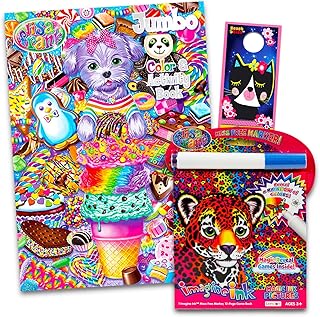 Lisa Frank Colouring And Activity Book Set (2 Books - 96 Pages)