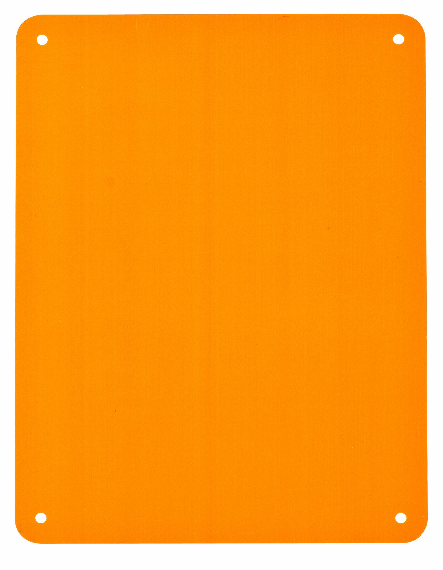 Brady 13628 - Cartel en blanco (plástico, 10,25 x 14,25 cm), color naranja