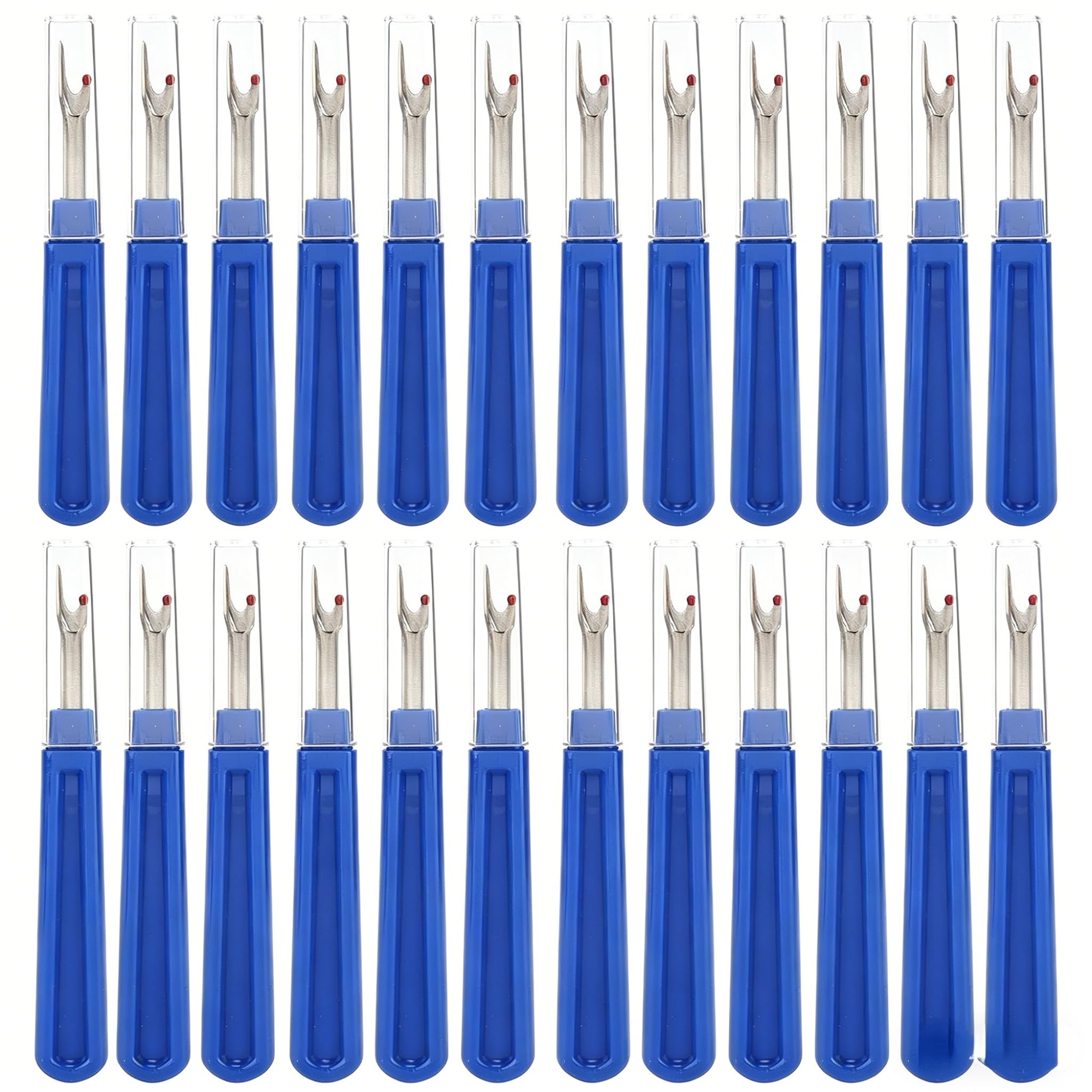 Hapivida Seam Ripper, Stainless Steel Sharp Stitch Remover Tool with Ergonomic Handle,Sewing Unpicker Set for Embroidery, Thread Picking, and Sewing Cloth Bags (24 Pcs)