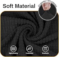 Vista 181 de Asnomy Couch Covers for 3 Cushion Couch Stretch Sofa Covers Slipcovers, Pet Protector Furniture Covers for Dogs Cats Spandex Jacquard Fabric Small