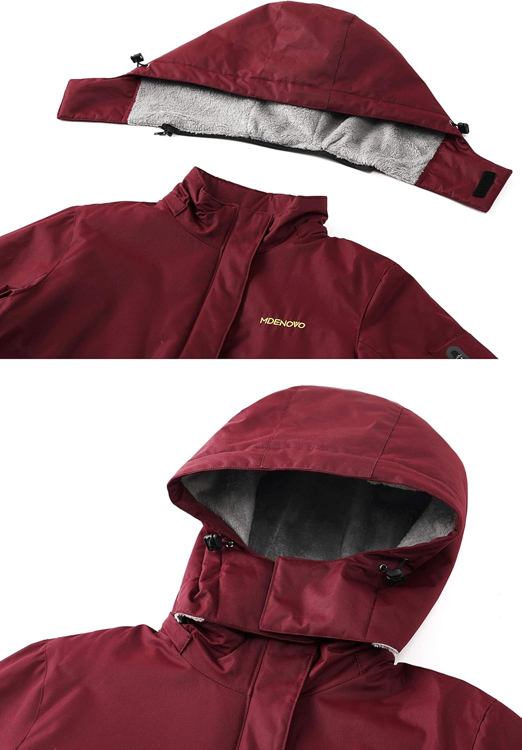 Women's Mountain Ski Jacket Waterproof Fleece Snowboard Winter Rain Coat