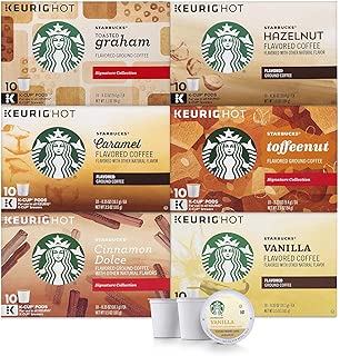 Starbucks Flavored Coffee K-Cup Variety Pack for Keurig Brewers, 6 boxes of 10 (60 total K-Cup pods), 60 Count - coolthings.us