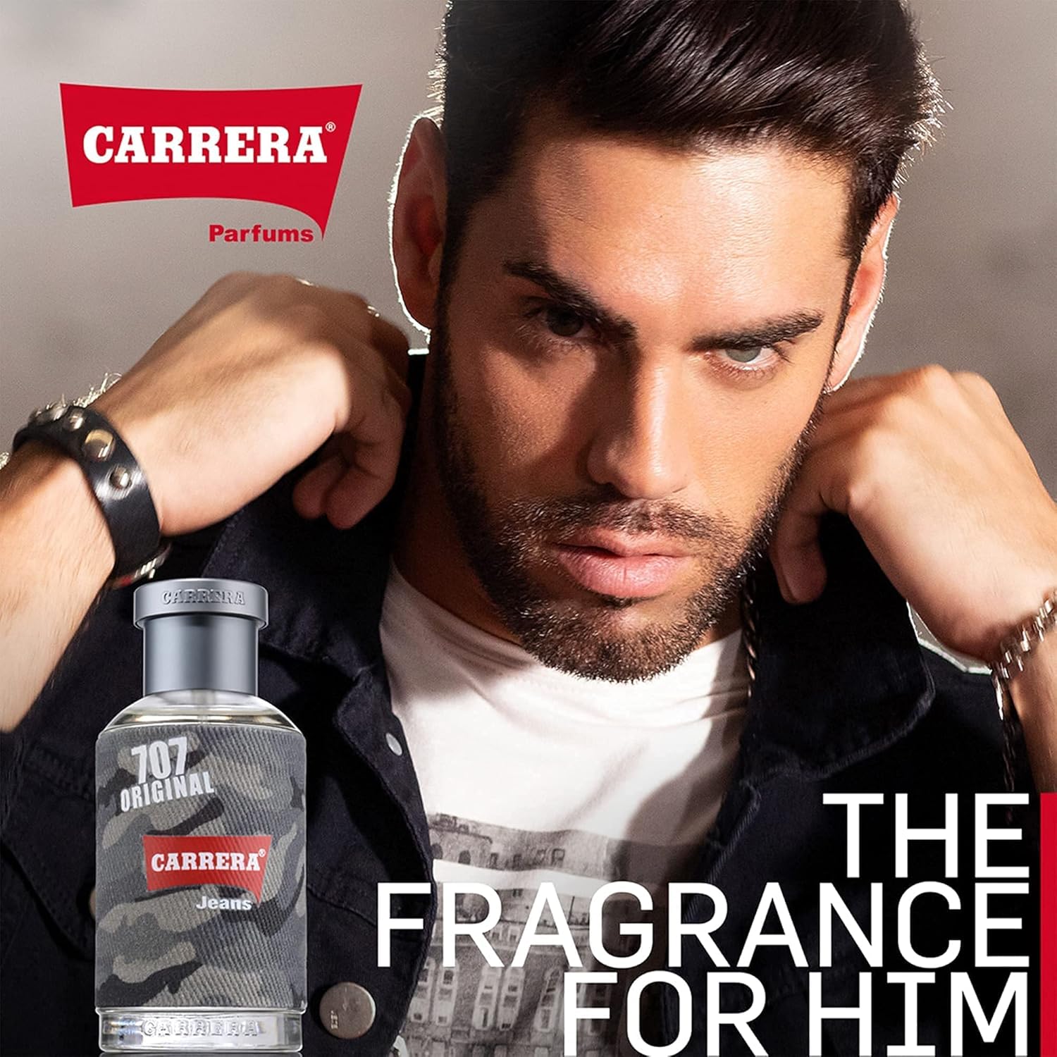 Carrera Jeans UOMO 707 ORIGINAL Eau de Parfum for Men, 2.53 Fl Oz