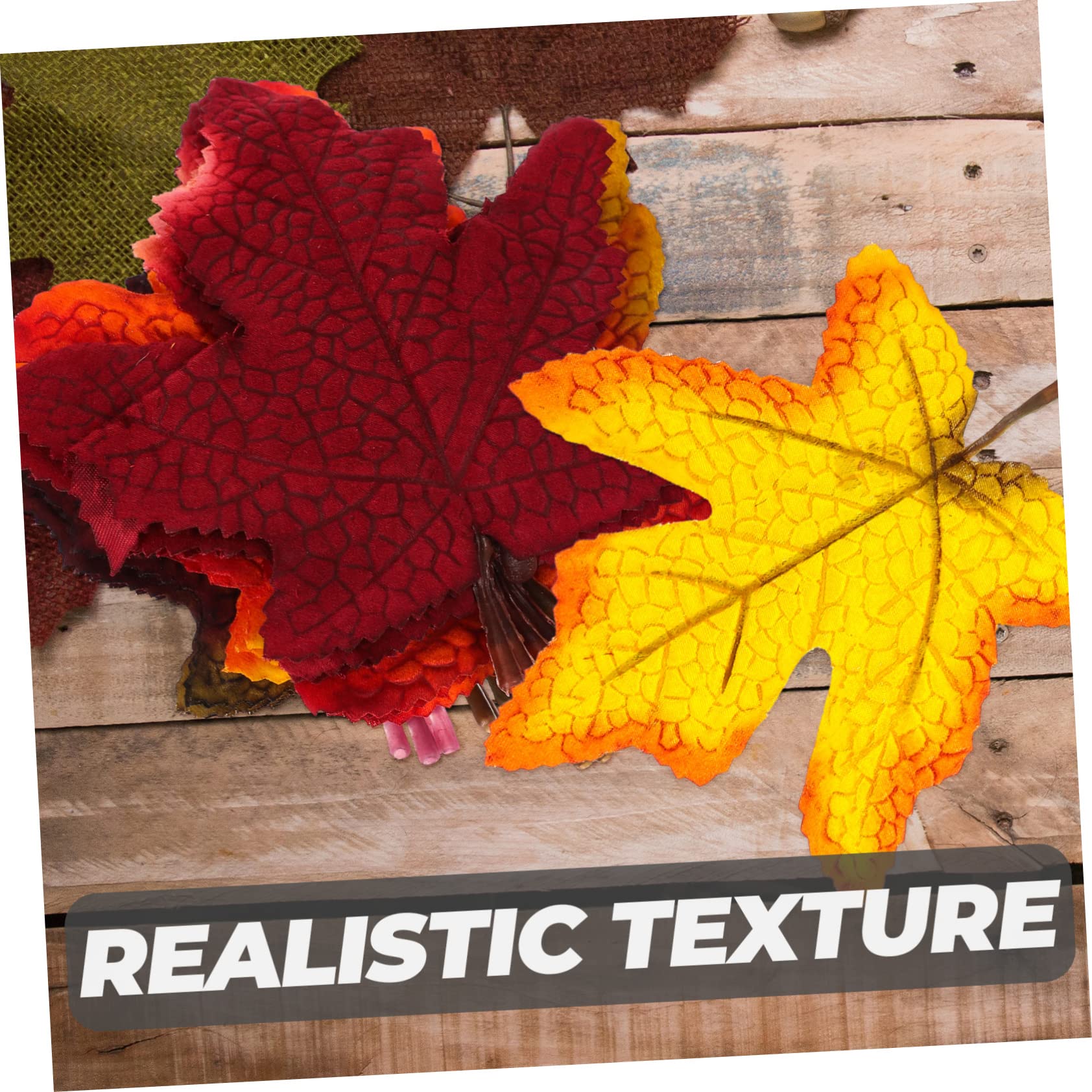 PRETYZOOM 128 STK Simuliertes Ahornblatt Künstliche Herbstblätter Heimdekorationen Herbstdeko Für Zu Hause Pflanzendekorationen Tischgirlande Simulation Ahornblatt Pflanzen Seidenblume