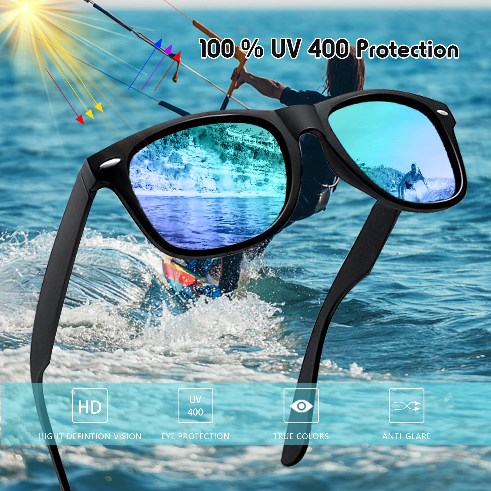 Paquete de 12 gafas de sol con espejo de neón a granel, gafas de sol baratas retro coloridas para mujeres y hombres, suministros de fiesta
