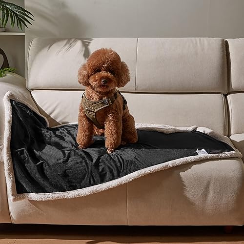 Miniatura 5 de Kritter Planet Mantas para perros pequeños, manta suave para cachorros, mantas para mascotas para gatos, ligeras y lavables, perfectas para camas de