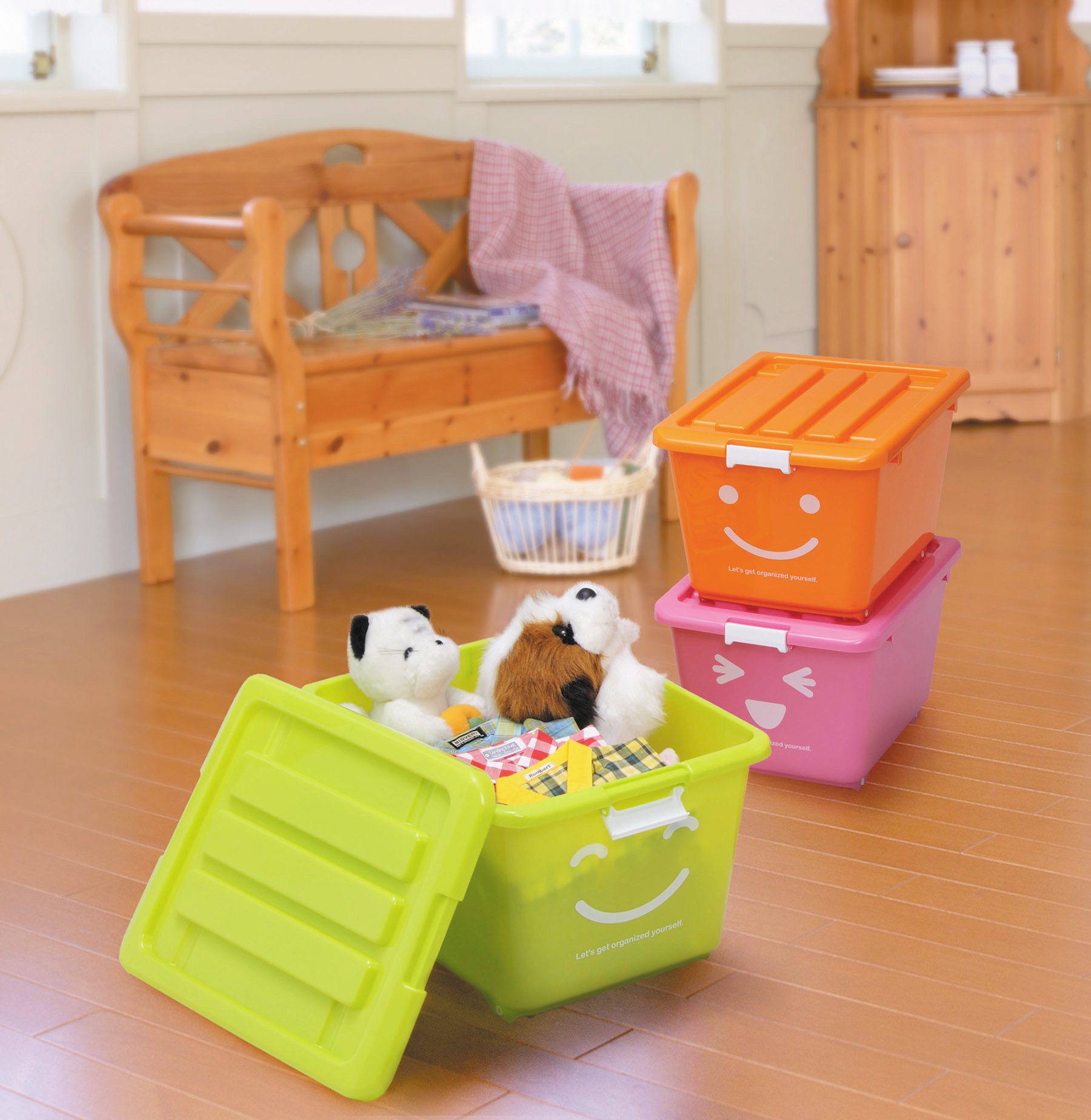 Amazon｜和泉化成 収納ケース 子供部屋に ハッピーケース ショート