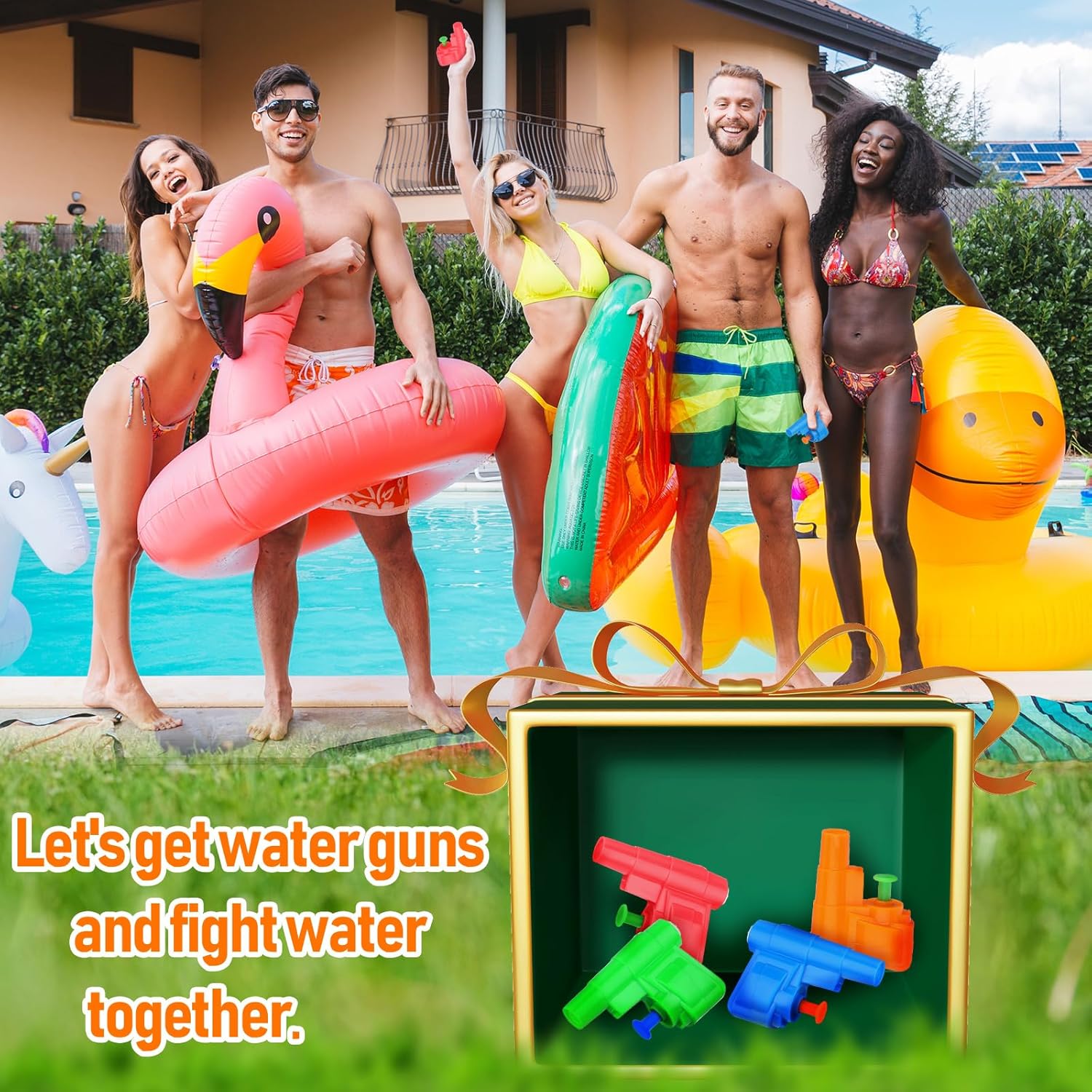 Threan 100 Pcs Colorful Mini Water Gun Sprayer Small Toys Summer Squirt Toys Bulk for Outdoor Beach Party Favor Game Swimming Pool