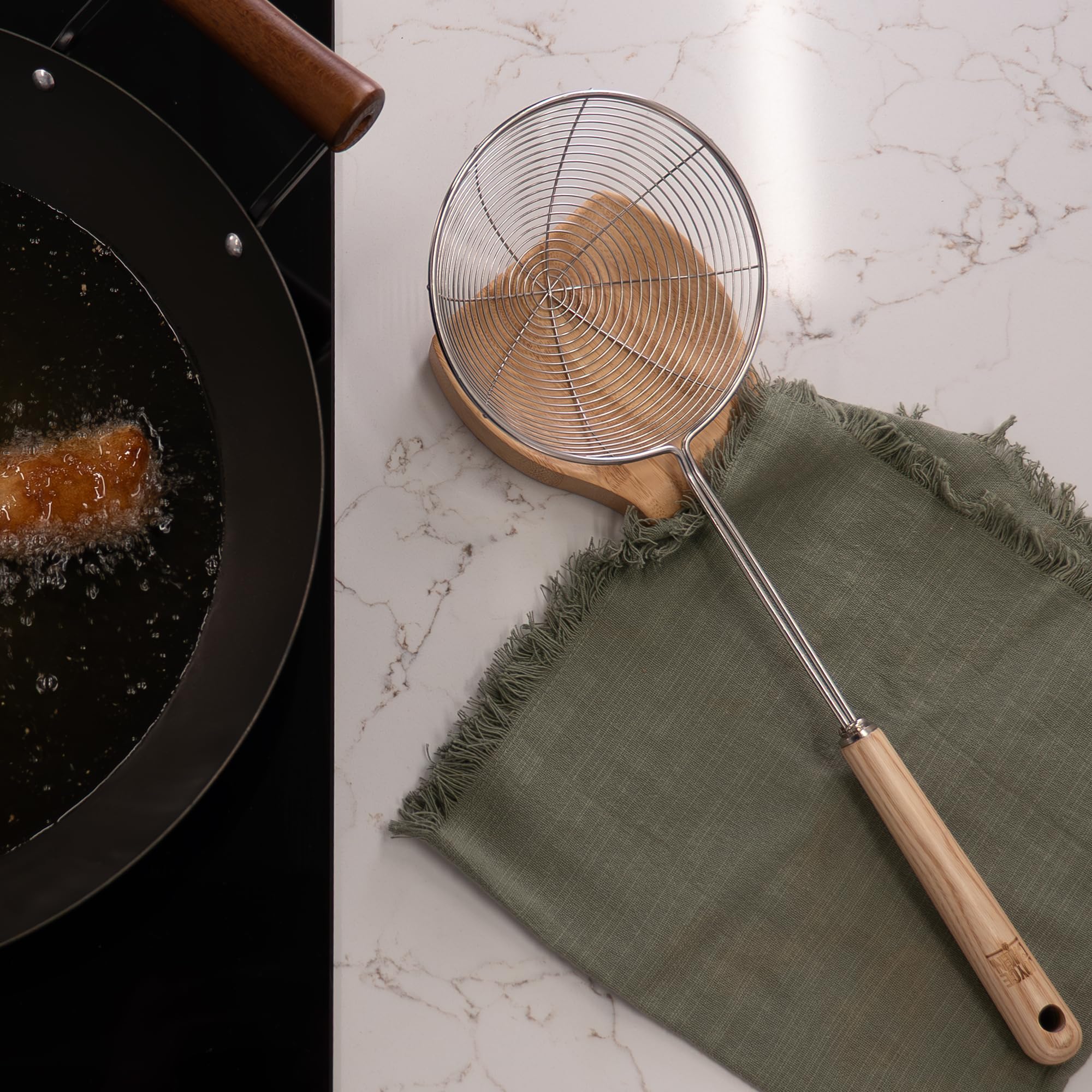 Amazon.com: Joyce Chen Deluxe Kitchen Spider Strainer Stainless