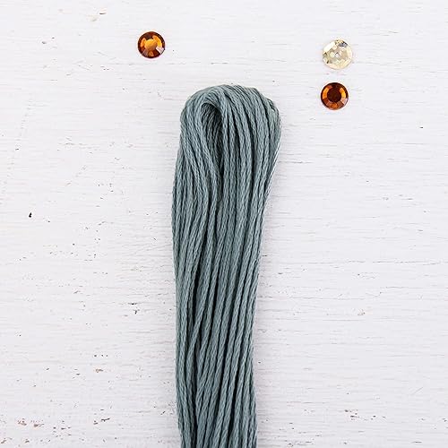 Vista 99 de Threadart - Hilo de bordar de algodón largo egipcio de alta calidad, 12 madejas Morado 6 hilos divisibles de 8.75 yardas cada uno para bordado a